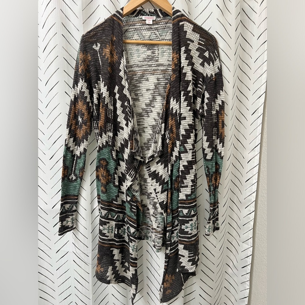 Xhiliration - L - Tribal Cardigan